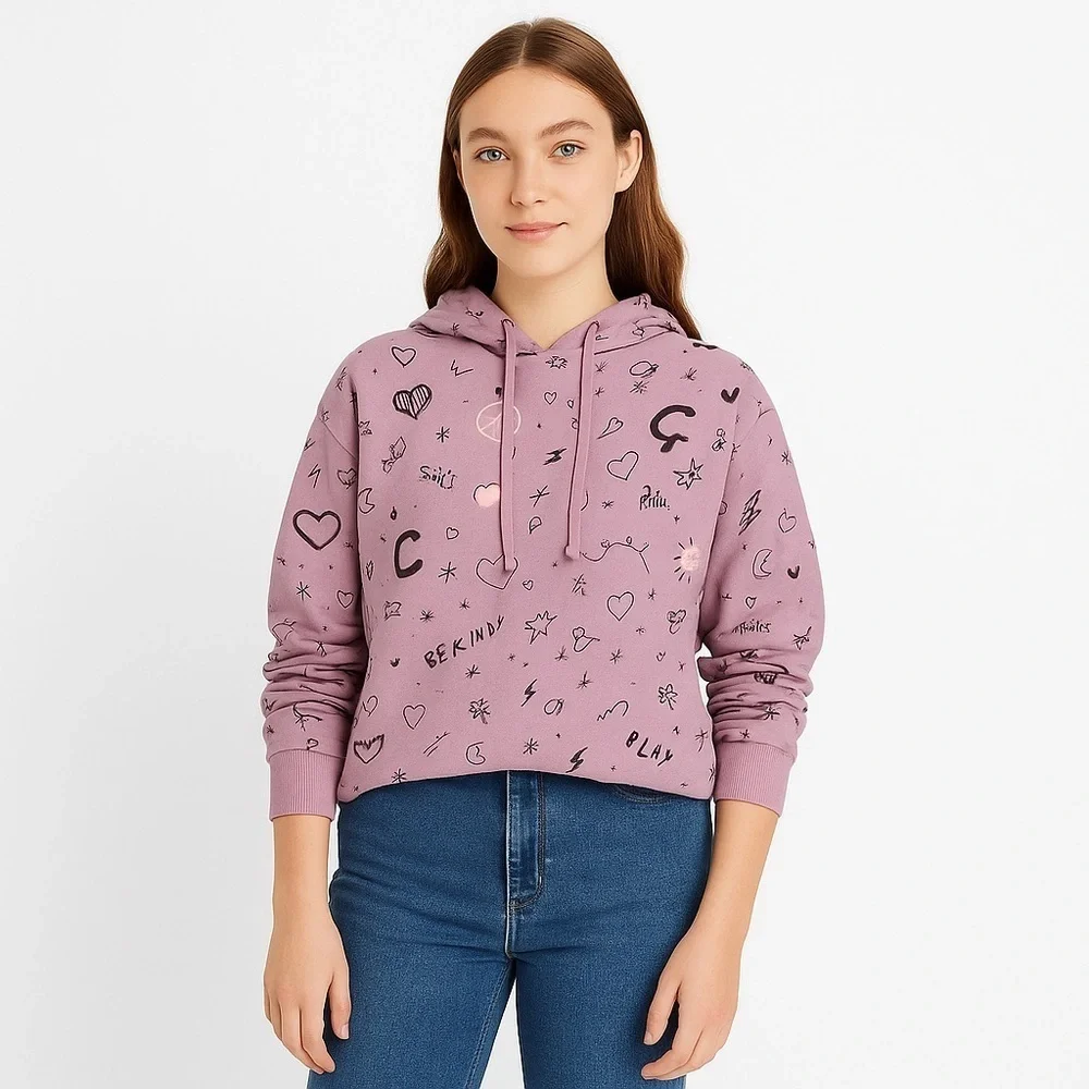 Wild Fable Juniors Cropped Hoodie XS - Picture 1 of 6